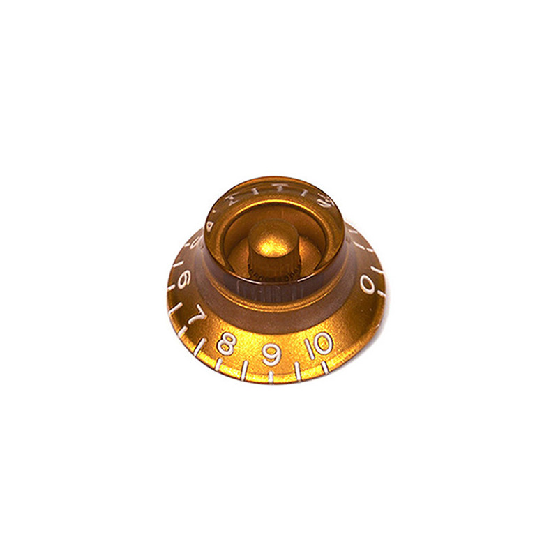 [GIB-BELLKNOB-GLD] BOUTON POTENTIOMETRE BELL TYPE GIBSON GOLD (unité)