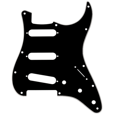 [PG-0552-033] PICKGARD NOIR 3 PLIS STRAT 11 TROUS SSS