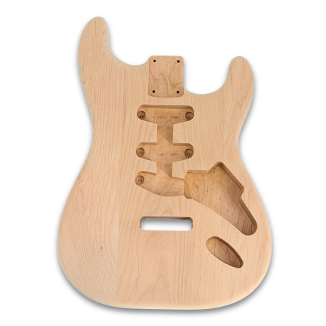 [SST-ALDER-3P] CORPS TYPE STRAT® DÉFONCE SSS AULNE 3pcs NON VERNI (Vernis final inclus)