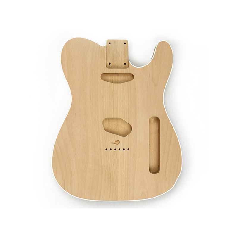 [BD-08TC-BD] HOSCO® CORPS TYPE TELE® AVEC FILETS CRÈME AULNE (Vernis final inclus)