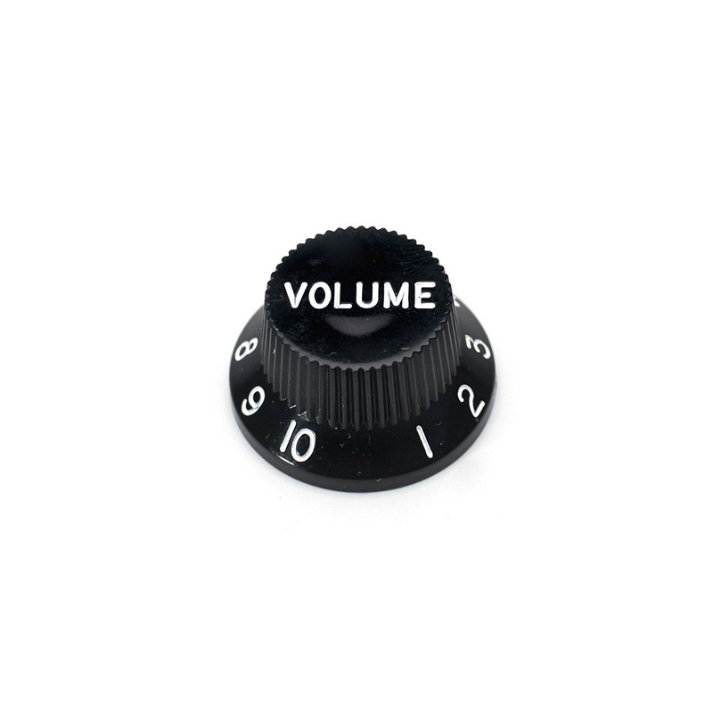 BOUTONS VOLUME TYPE STRAT® ÉCRITURES BLANCHES / NOIR (unité)