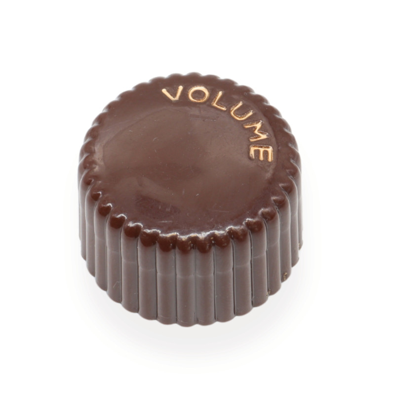 [KNCUPV-BR] BOUTON CUPCAKE VOLUME FORMAT US MARRON  (unité)