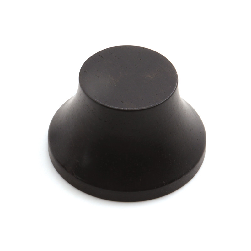 [WKBL-E] BOUTON DE POTENTIOMÈTRE CLOCHE 6mm EBÈNE (unité)