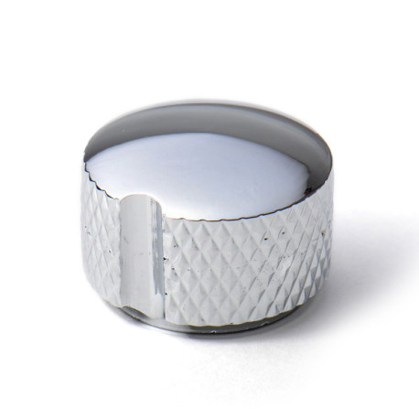 [KBG22C] GOLDO® "DELUXE" BOUTON LARGE METAL (22 x 15mm) CHROME (unité)