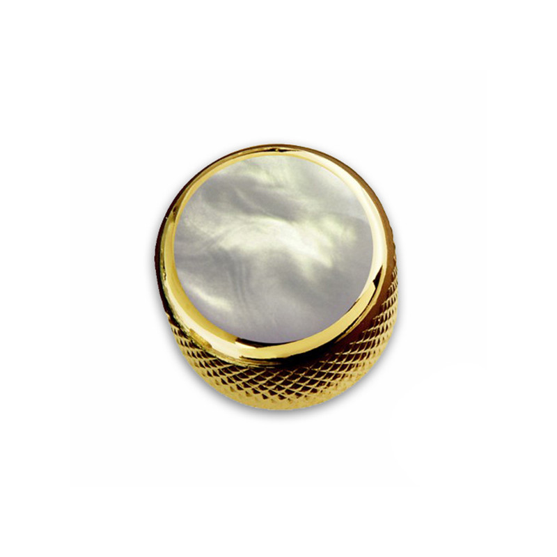 [KGD-0024] Q-PARTS® BOUTON DOME DORÉ MOTHER OF PEARL (unité)