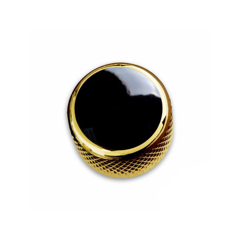 [KGD-0033] Q-PARTS® BOUTON DOME DORÉ ACRYLIC BLACK (unité)