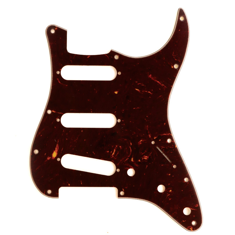 [PG-0552-046] ALL PARTS® PLAQUE PROTECTION TYPE STRAT® 11 TROUS 2.54mm 4 PLIS CELLULO TORTOISE