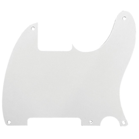 [PG-0567-025] ALL PARTS® PLAQUE DE PROTECTION TYPE ESQUIRE® 5 TROUS 1.52mm 1 PLI BLANC
