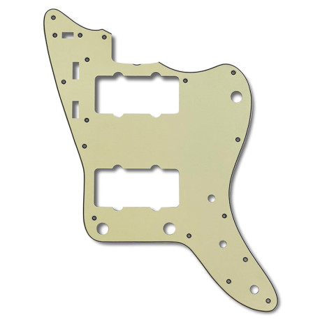 ALL PARTS® PLAQUE DE PROTECTION TYPE JAZZMASTER® US 13 TROUS 2.28mm 3 PLIS MINT
