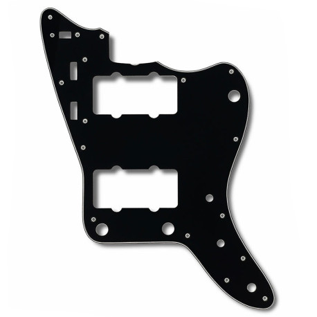 [PG-0582-033] ALL PARTS® PLAQUE DE PROTECTION TYPE JAZZMASTER® US 13 TROUS 2.28mm 3 PLIS NOIR